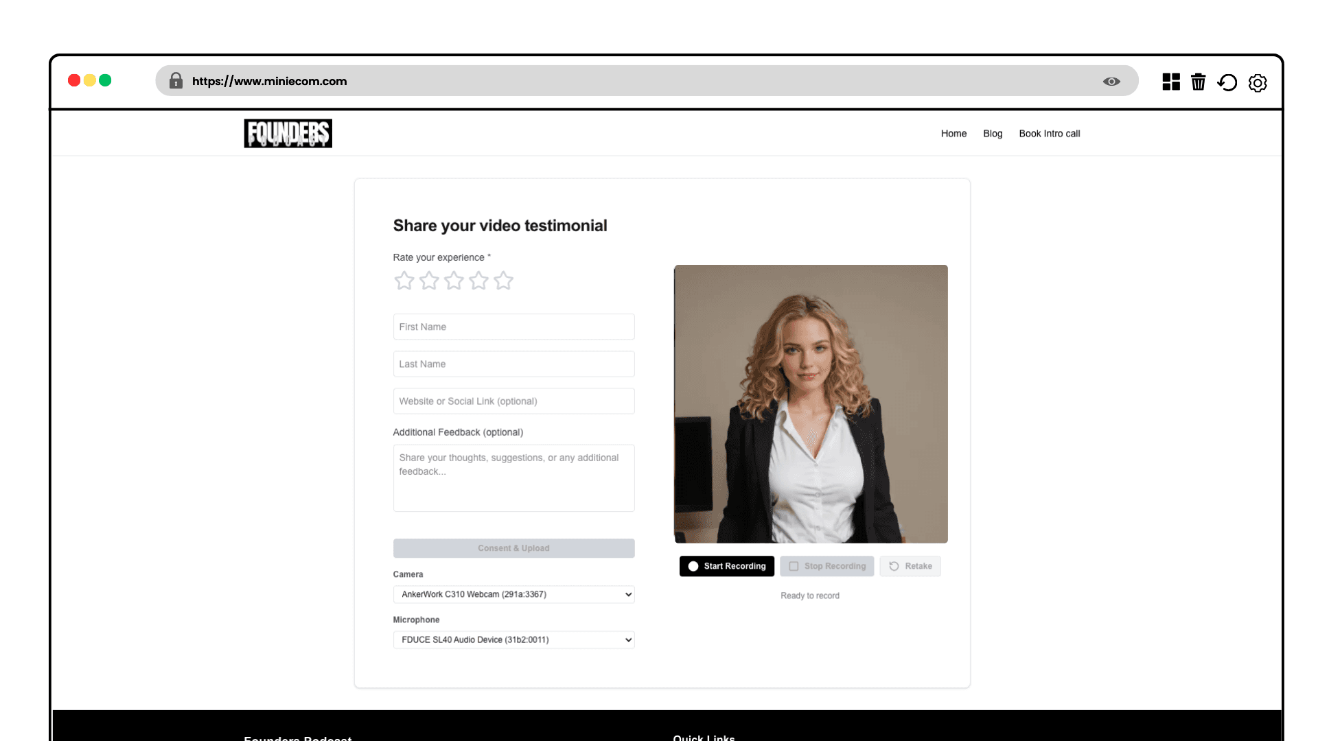 Capture Authentic Video Testimonials